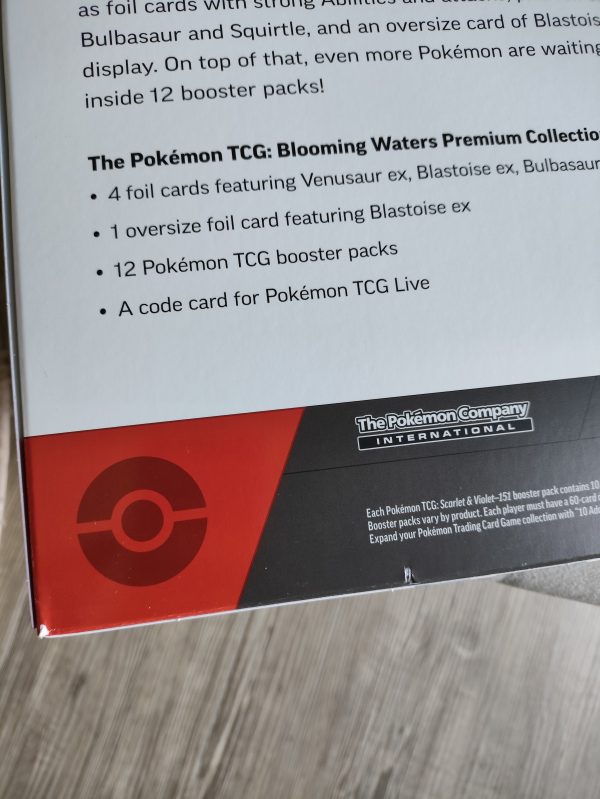 Pokemon, 151 Blooming Waters Premium Collection mit leichten Schäden/Dellen an Verpackung,  Englisch – Bild 3