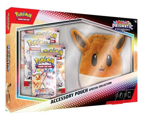 Pokemon, Prismatic Evolutions Accessory Pouch Special Collection, Englisch