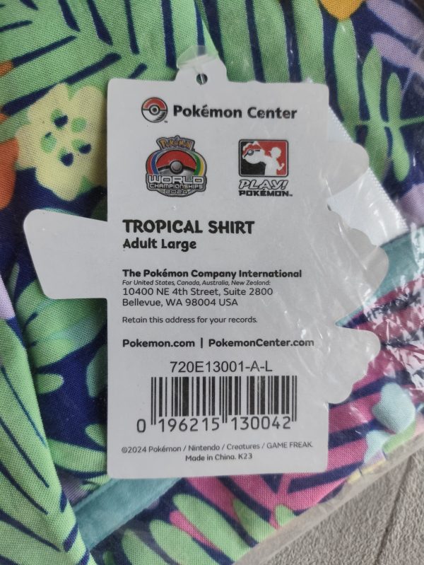 Pokemon, Pikachu Hemd/ Tropical Shirt, Größe L, World Championship 2024 Hawaii – Bild 3