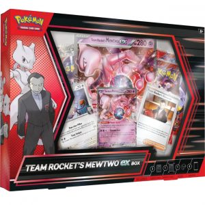 Pokemon Team Rocket's Mewtwo ex Box, Englisch