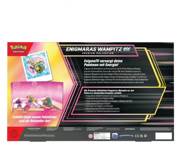 Pokemon, Enigmaras Wampitz ex Premium Kollektion, Deutsch – Bild 2