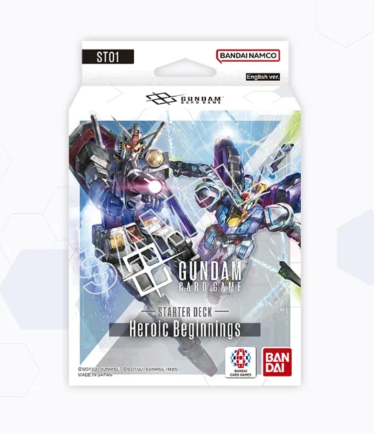 Gundam Starter Deck Heroic Beginnings, ST01, Englisch