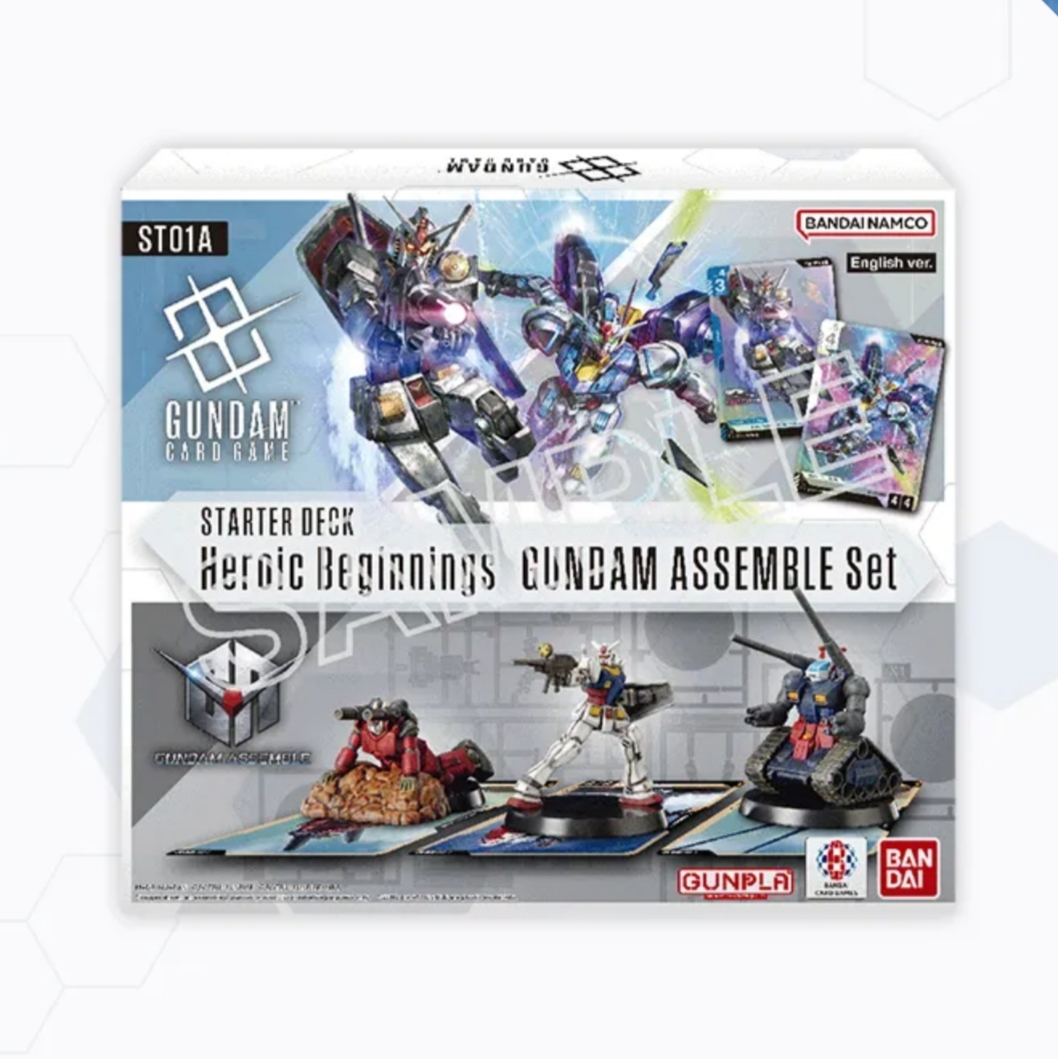 Gundam Starter Deck Heroic Beginnings Assemble Set, ST01A, Englisch