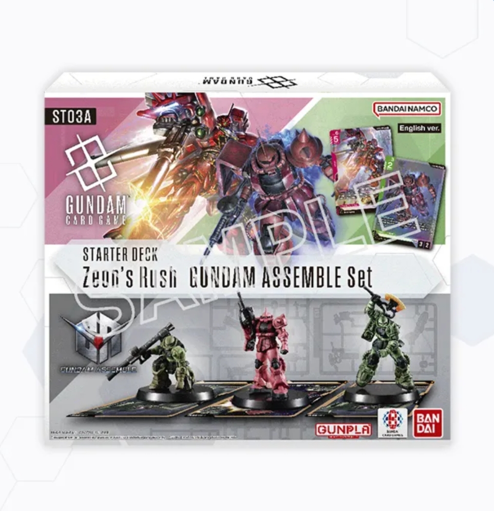 Gundam Starter Deck Zeon's Rush Assemble Set, ST03A, Englisch