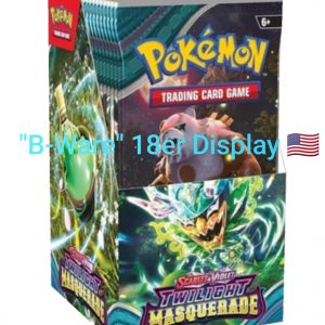 Pokemon, "B-Ware" Twilight Masquerade 18er Booster Display, Englisch