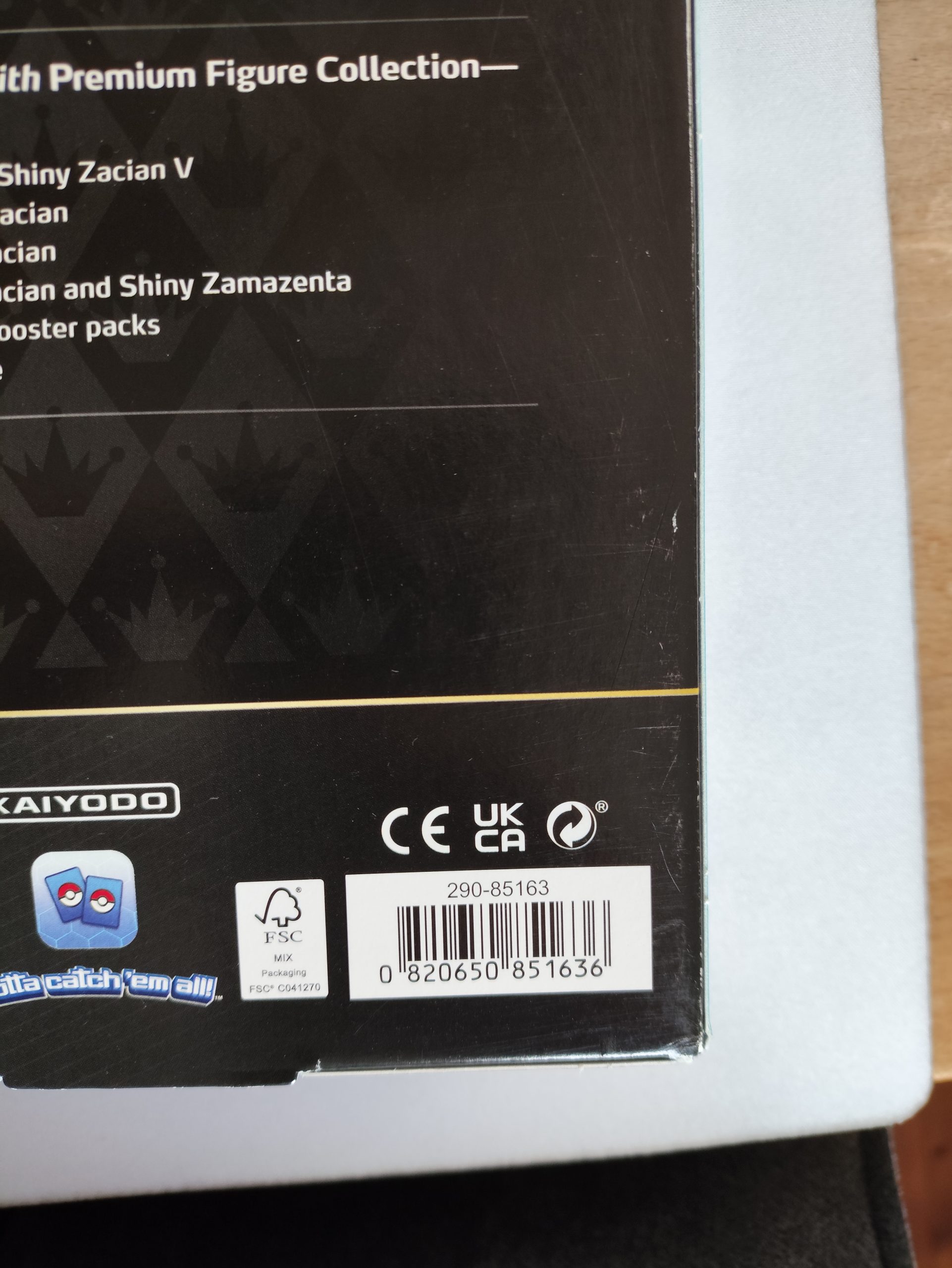 Pokemon, "B-Ware" Crown Zenith Shiny Zacian Premium Figure Collection, Englisch – Bild 6