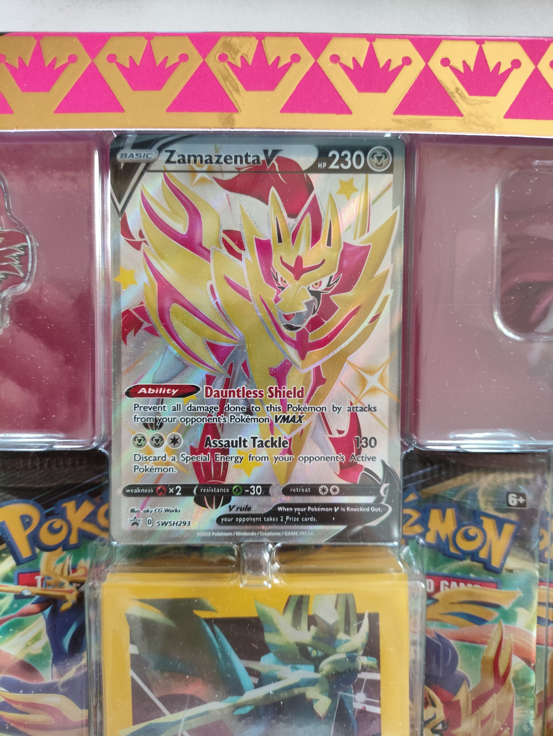 Pokemon, "B-Ware" Crown Zenith Shiny Zamazenta Premium Figure Collection, Englisch – Bild 7