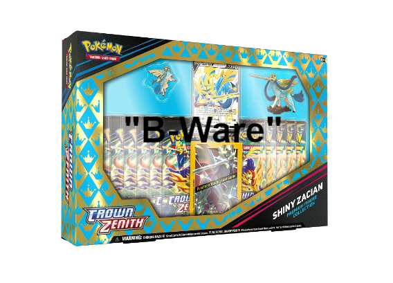Pokemon, "B-Ware" Crown Zenith Shiny Zacian Premium Figure Collection, Englisch
